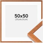 Bild von Ram med passepartou Kehys Ares Kirsikka 50×50 cm – Passepartout Valkoista 16×16 inches